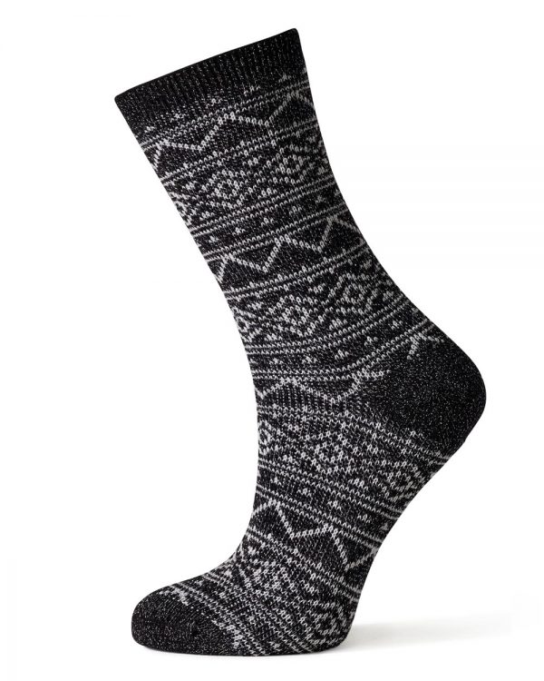 Side View of The Merino Wool Fairisle Sparkle