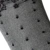 Slinky Black and Sliver Gloss Tactel close up